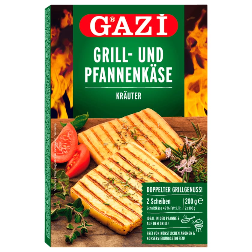 Gazi Grill- und Pfannenkäse Mediterrane Kräuter 2x100g